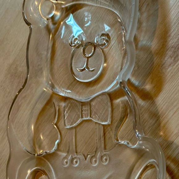 Mikasa Crystal Holiday Bear Platter 11.5” Serving Tray Made in Japan – Cute Deco - Picture 9 of 16